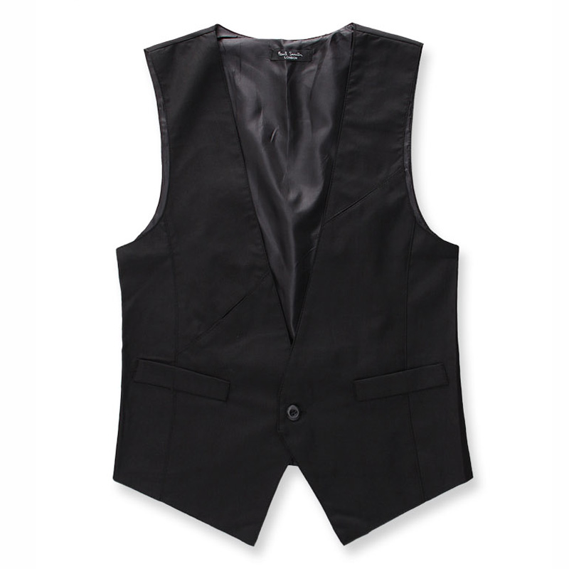 2015 Hot Sale One Button Classic Waistcoat Mens Suit Vest Super Fashion All matched V neck ...