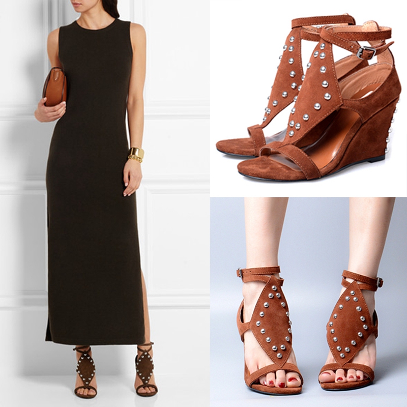 wedge heels with formal dress