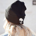 2016 New Waves Unisex Acrylic Knit Hat Winter Hats Skull Glasses Pattern Style Skullies Beanies For