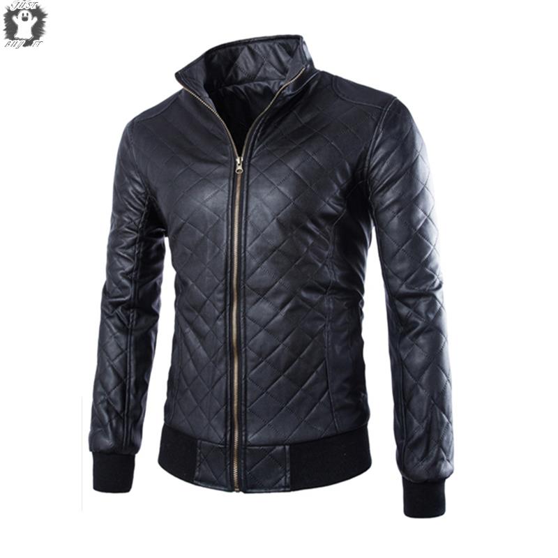 2015 Hot Sale Mens Winter High Quality Leather Jackets Motorcycle Leather Jackets Fashion Black ...