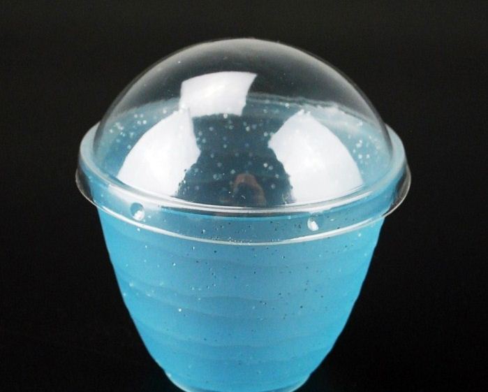 150ml Blue mousse cup Disposable ice cream containers Plastic container