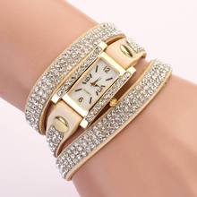 77 Fashion 2015 New 11 Colors Luxury Leather Casual Gold Wristwatch Watch Women Dress Watches Wrist