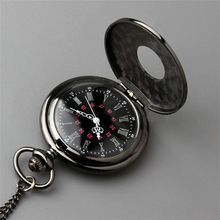 The new color guns necklace antique pocket watch men and women classic high grade black large