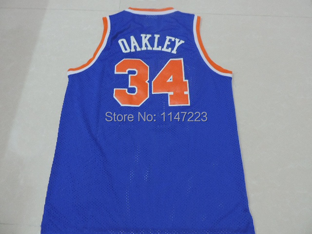 Charles Oakley in the Mitchell and Ness new york knicks blue #34.jpg