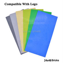 Дети DIY Игрушки Аниме Мини Цифры Lego Совместимые Кирпичи Пластиковые Builidng Блоков 19X38 СМ Плиты Развивающие Игрушки Для дети