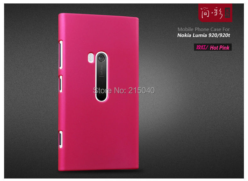 High Quality Multicolor Frosted Protective Cover Rubber Matte Hard Back Case for Nokia Lumia 920, NOK-002
