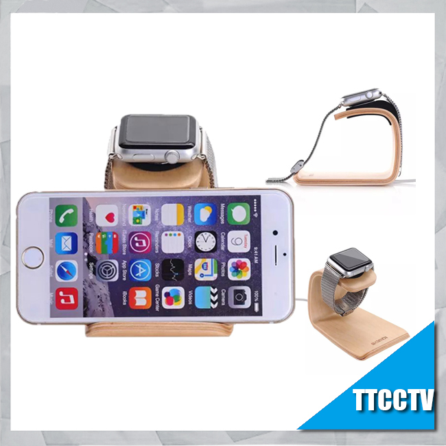 samdi wood for apple watch phone accessory for iphone watch stand
