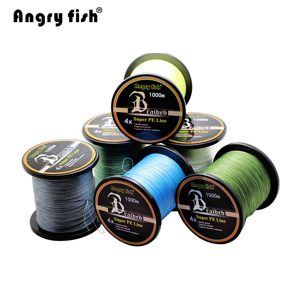Wholesale 1000m 4x Braided Fishing Line 11 Colors Super PE Line Strong Strength