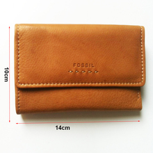 Summer new men wallets high quality Cow leather short wallet Europe and America Style FOSSIL Genuine