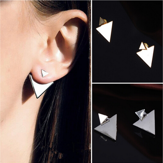 Гаджет   New Arrival Women Triangle Earrings Punk Jewelry Stud Earrings for Women PY005 None Ювелирные изделия и часы