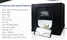 Freeshipping+60cm*60cm Studio soft box Shooting Light Tent photo light tent set+portable bag +3 Backdrops+dimmer switch