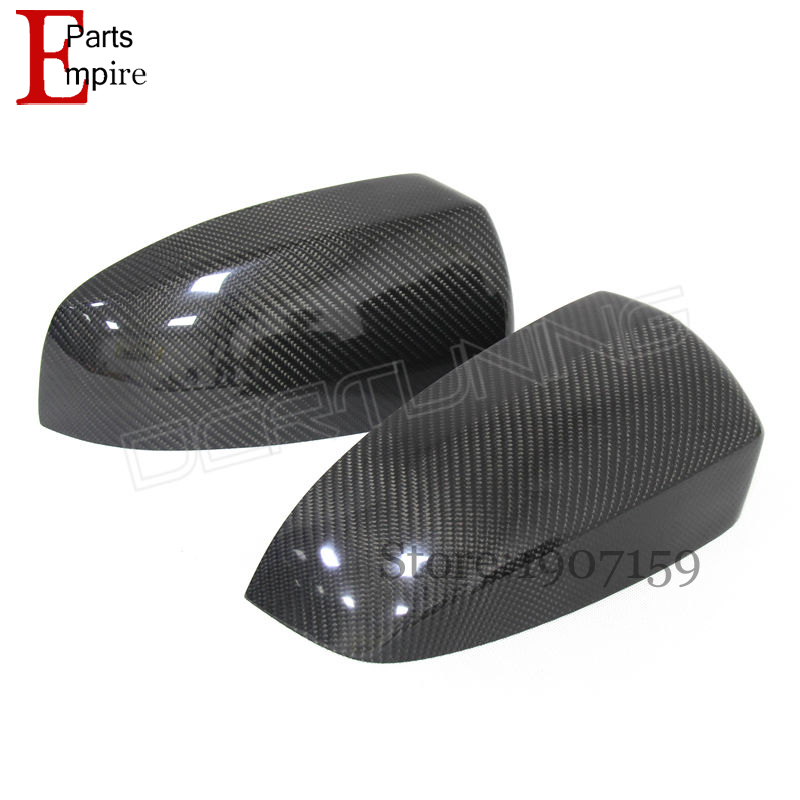 2 piece / pair Rear View mirror cover For BMW E70 X5 2007 2008 2009 2010 2011 2012 2013 With Carbon Fiber Add on Style