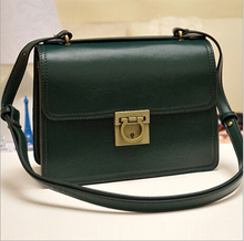 2014 European and American style women handbags genuine leather shoulder bags retro women messenger bags ladies vintage bag D1