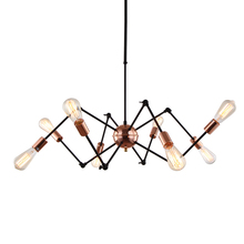 JEMMY HO Modern Suspension Spider Pendant Lights With 6/8 Heads Loft Industrial Satellite LED Pendant Lamp For Living Room & Bar