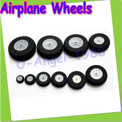 10pcs/lot High quality Airplane Wheels 30mm 40mm 55mm 65mm 75mm Airplane sponge wheels