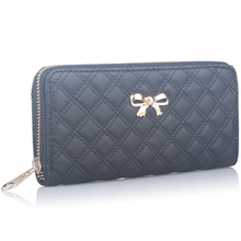Women Famous Brand Luxury Leather Long Walet Female Girl Woman One Zipper font b Plaid b