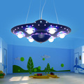 LED UFO Cartoon Children bedroom Study Boys Sitting Room Dining Room LED 31W 40W Ideas Flying
