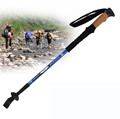 Camping Equipment Cane Nordic Walking Stick Carbon Straight Grip Telescopic Stick Handle Cork EVA Tungsten Hiking