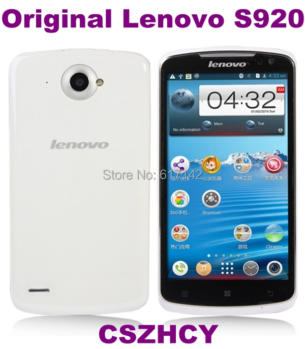 3pcs lot Original Lenovo S920 MT6589 Quad Core 5 3 IPS Smart Cell phone Free shinpping