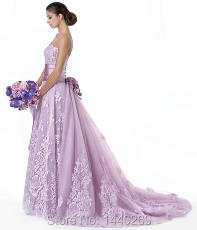 wedding dress lavender