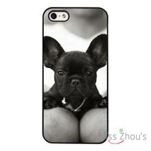 French Bulldog Puppy Cute back skins mobile cellphone cases cover for iphone 4/4s 5/5s 5c SE 6/6s plus ipod touch 4/5/6