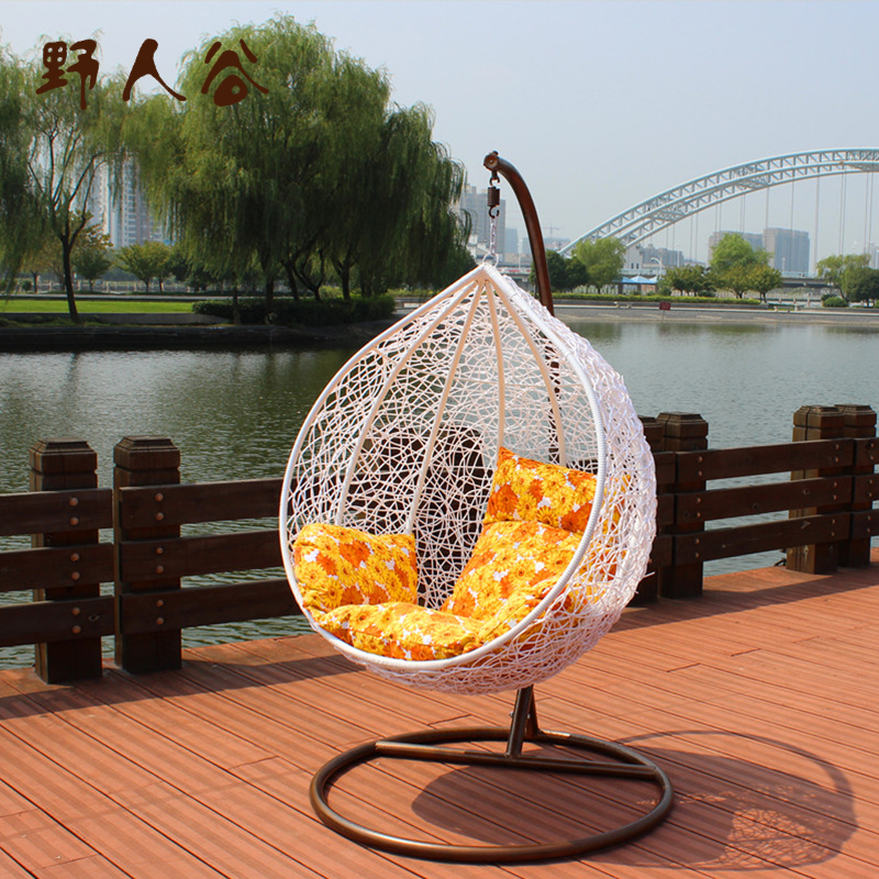 Basket wicker chair outdoor balcony leisure furniture indoor swing