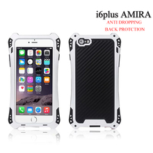 AMIRA Waterproof Shockproof Carbon Fiber Gorilla Metal Aluminum Gorilla Glass Armor Case Cover For iphone 5 phone case