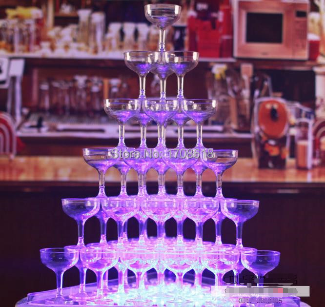 wholesale champagne cup tower wedding props party decoration acrylic