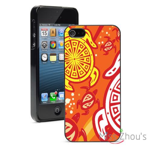 Orange Sea Turtles Protector back skins mobile font b cellphone b font cases for iphone 4