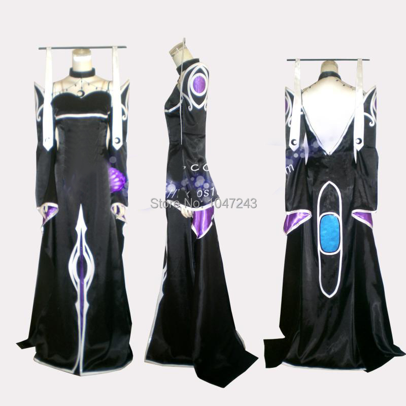 Custom Made XXXHolic Cosplay Yuko Satin Gothic Dress Costume