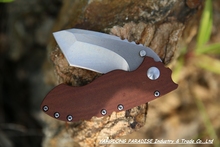 NEWEST DIREWARE Custom Titanium Bearing Flipper Knives D2 Blade Material Micarta Handle Survival Tactical Folding Knife