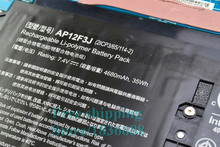 Free shipping New Genuine 7.4V 4680mAh 35Wh AP12F3J Battery for Acer Aspire S7-391 Ultrabook Series 2ICP3/65/114-2