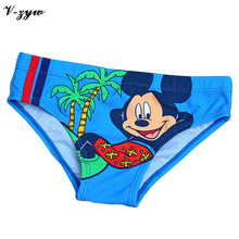 2016 Summer Baby Boys Swimming Trunks Lovely Cartoon Patterns Boys Swim Triangle Trunks Beach Wear High Quality Swimsuit YS065