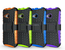 Mix Color TPU&PC Heavy Duty armor stand case for HTC M8 Mini One Mini Free Shipping 50pcs
