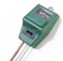2015 venta caliente 3 en 1 jardinería Detector examinador de PH , humedad del suelo luz metro de prueba Shippping libre