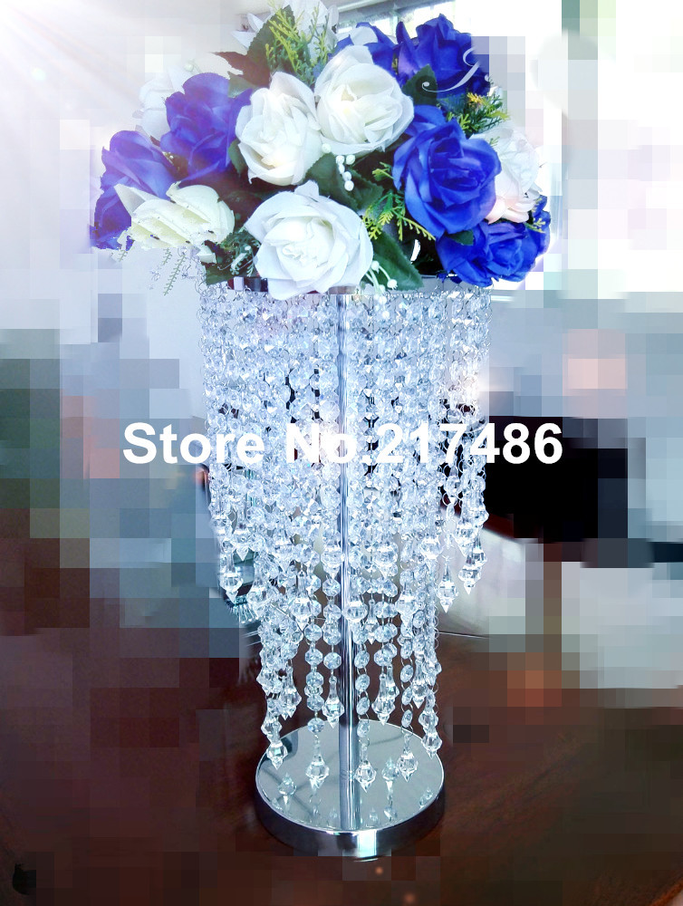 20pcs60cm Tall Transparent Clear Glass Vase Wedding Table Flower