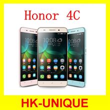 Original Unlocked Huawei Honor 4C Cell Phone Octa Core Android 4.4 FDD LTE 4G WCDMA 3G 5.0 Inch 13.0MP 2G RAIM 8G ROM Smartphone