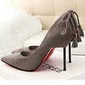 Spring Summer Women Pumps High Heels Shoes Elegant Tassel Sexy Heeded Shoes Ultra Thin Heels Shoes