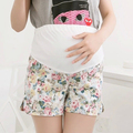 Free Shipping Summer Maternity Shorts for Pregnant Women Pregnancy Clothes Fashion Floral Print Prop Belly Shorts