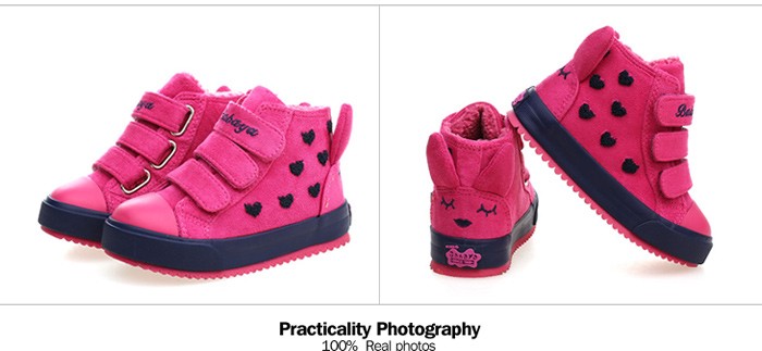 New 2015 Winter Fashion Children Boots Flock Leather Rubber Kids Sneakers Sapato Infantil Kids Boots Children Shoes For Girls free shipping (4)