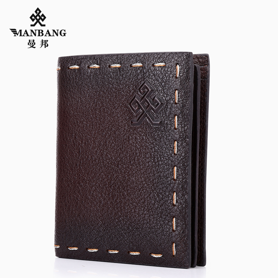 80 percent off young men mambang original card package short head layer cowhide leather wallet card wallet wallet.