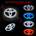 Novelty Light Auto Toyota emblem Badge Sticker Lamp LED Cold Light for Toyota VIOS YARIS RAV4
