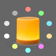Touch light sensor led night light App Bluetooth Speaker led color change night led light Control Support Control Auto
