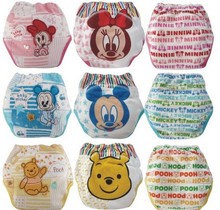 27pcs/lot Waterproof baby toilet training pant potty training pants Mickey&Minnie underwear infant panties free shipping