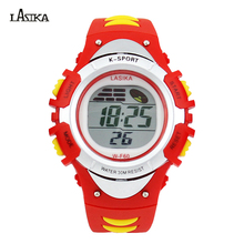 Wholesale Price New Student Style Muti Function LCD Screen Boy Digital Sports Watch Round Dail Kids