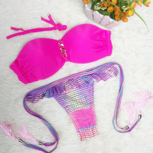 2015 Triangl bikinis Sexy Beach Swimwear swimsuit For women Swimwear Bathing Suit Push UP Bikini Brazilian