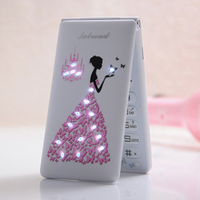 2015 fashion Female phone Bluetooth Dual SIM Card flash light diamond Vibration wechat QQ Browser GPRS