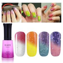 iLuve Temperature Color Changing Nail Polish Soak-off gel  uv led nail polish couleur luminous iridescent gels for nails 12ml