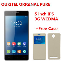 OUKITEL ORIGINAL PURE 5″ MTK6582 Quad Core Android 5.0 Unlocked Phone 1GB RAM 8GB ROM 8MP 3G WCDMA Smartphone+Leather Case
