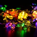 christmas lights Outdoor 7 5M 40 LED Led Strip Solar Powered Fairy Lights Butterfly Garland Light